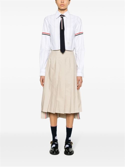 Striped crop shirt THOM BROWNE | FLL183OF0660100